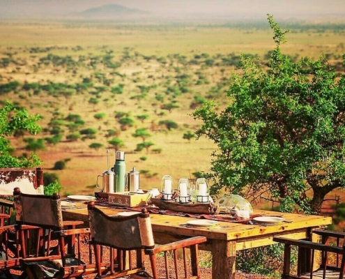 Aussicht Hatari Lodge Tansania