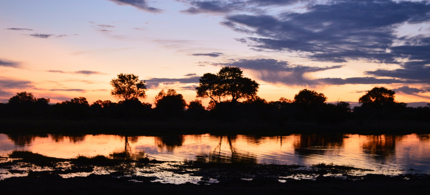 Sonnenuntergang Okavango Delta